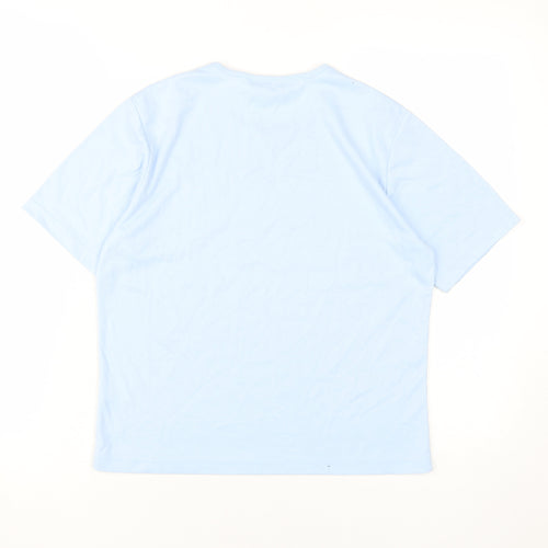 TIGI Women's Blue Basic T-Shirt, Size M, Casual Wear