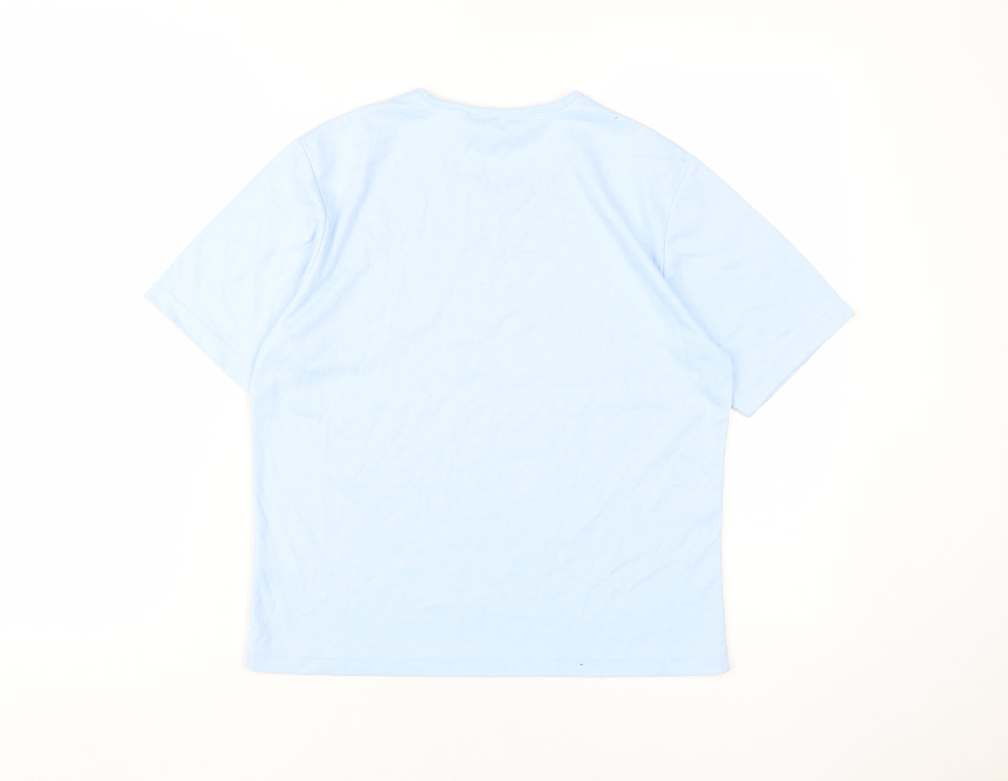 TIGI Women's Blue Basic T-Shirt, Size M, Casual Wear
