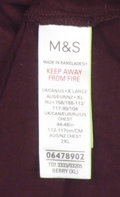 Marks and Spencer Men's Berry Graphic T-Shirt XL