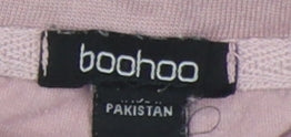 Boohoo Unisex Pink Basic T-Shirt, Size L, Casual Sports Style
