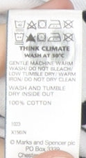 Marks and Spencer Women's White Striped T-Shirt Size 12