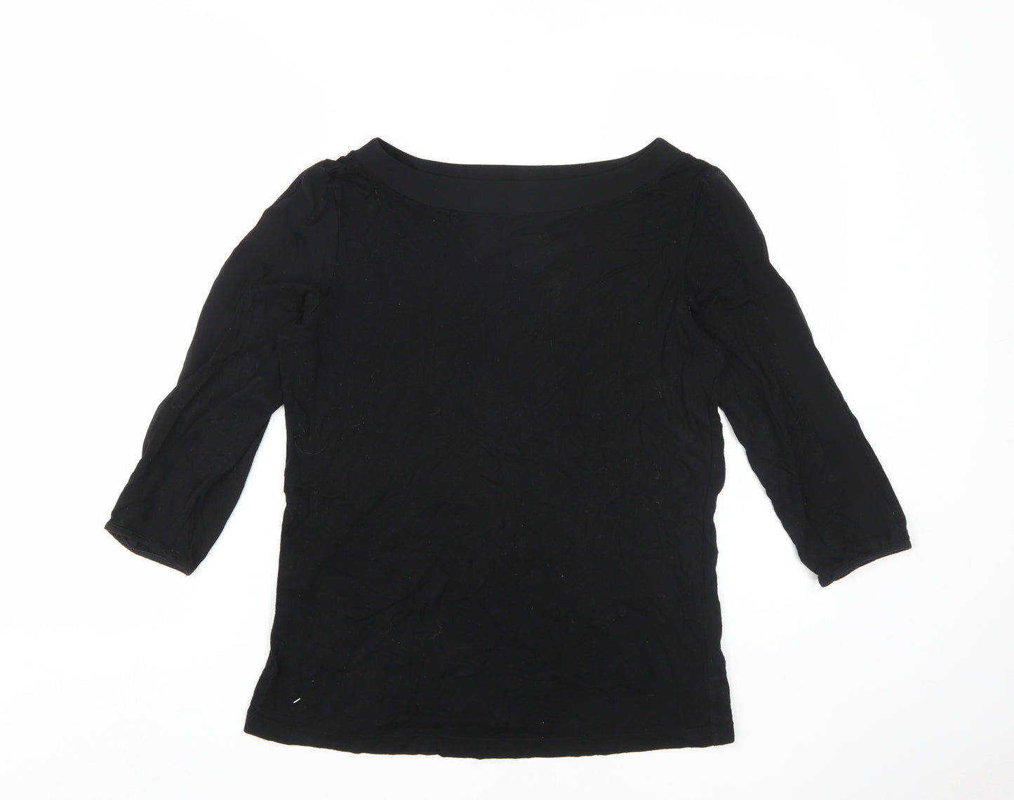Marks and Spencer Women's Black 3/4 Sleeve Blouse