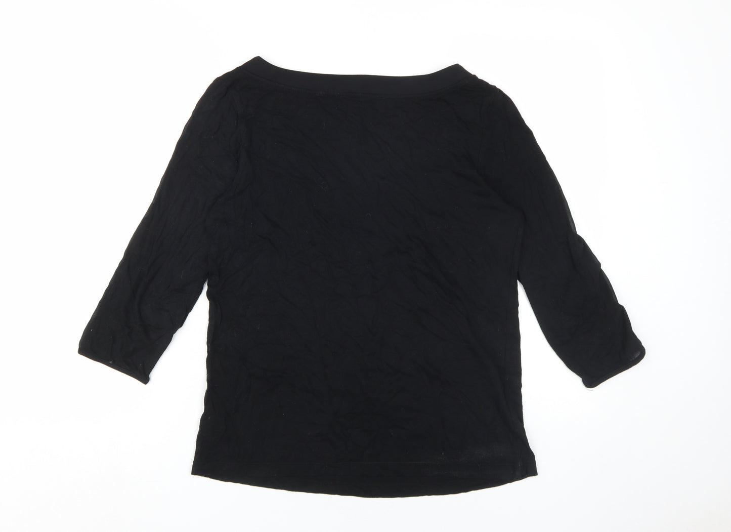 Marks and Spencer Women's Black 3/4 Sleeve Blouse