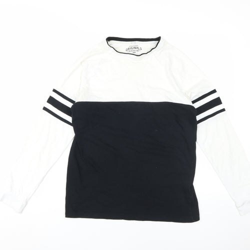 Marks and Spencer Boys Colourblock Long Sleeve Pullover 12-13