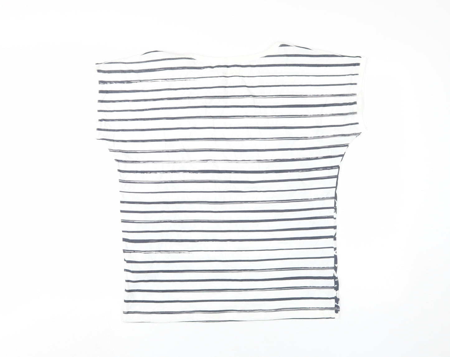 John Lewis Women's Striped Floral T-Shirt in Size 12