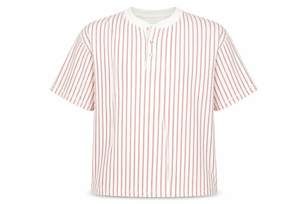Front view of T-Shirt NEXT Henley Stripe Men's M Multicoloured