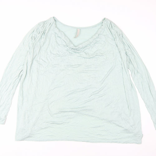 Cindy Leigh Armstrong Women's Blue Blouse 2XL, Classic & Relaxed