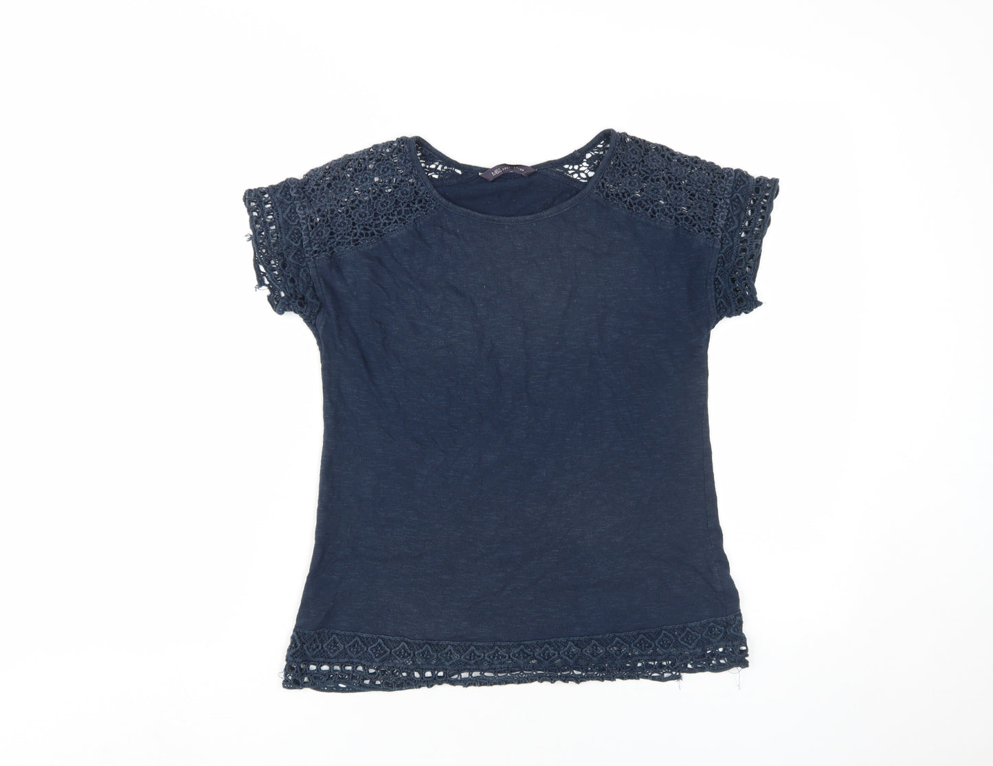 Marks and Spencer Blue Women's T-Shirt Size 8