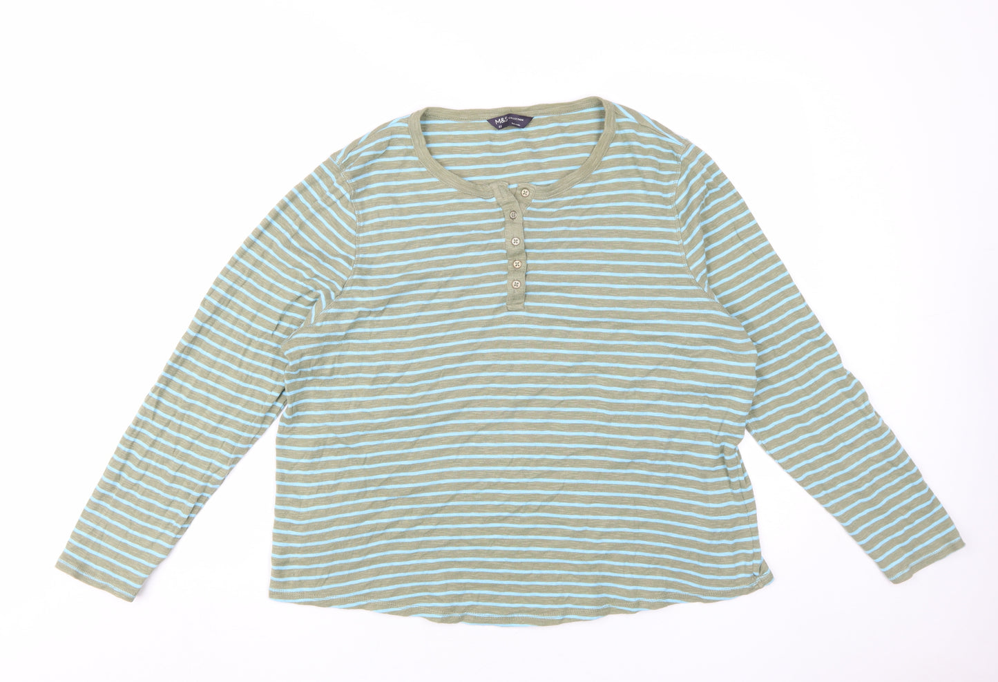 Marks & Spencer Women's Multicoloured Jersey Top, Size 22