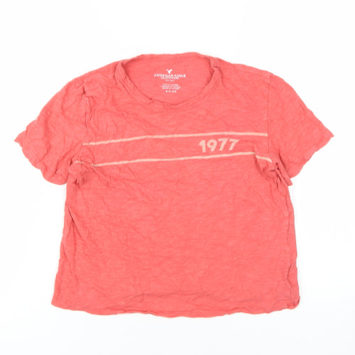 American Eagle Red T-Shirt, Unisex S, Short Sleeve