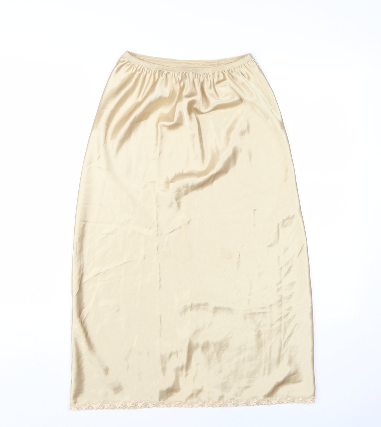 Marks and Spencer Women's Beige Midi Skirt - S