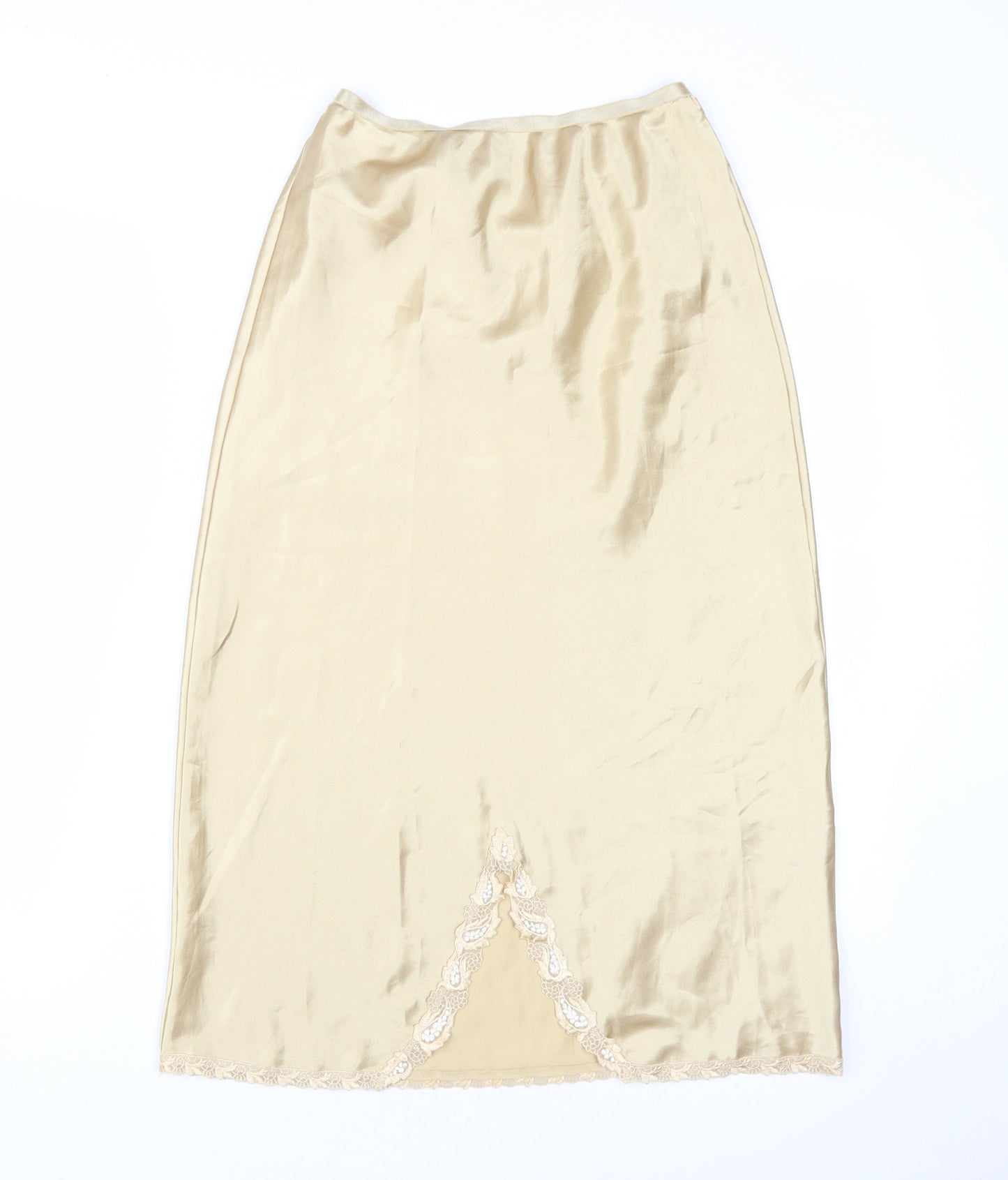 Marks and Spencer Women's Beige Midi Skirt - S