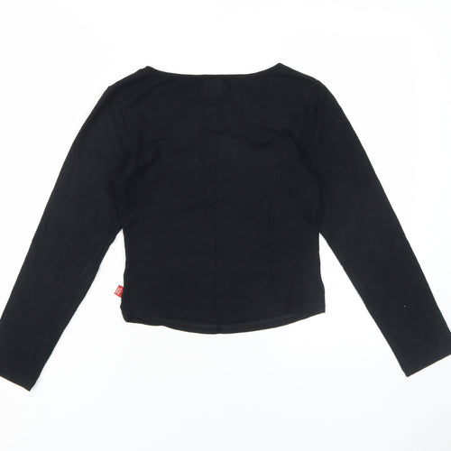 Miss Sixty Women's Black Graphic Long Sleeve Top M