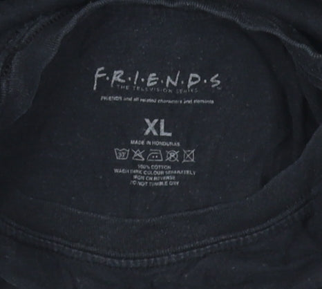 Friends Men's Black XL Graphic T-Shirt