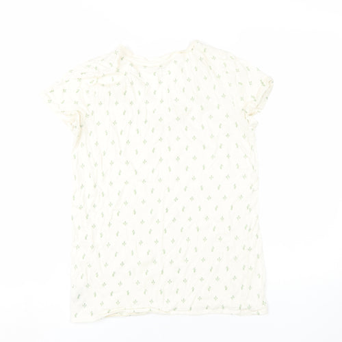 Gap Women's Ivory V-Neck T-Shirt - Size S