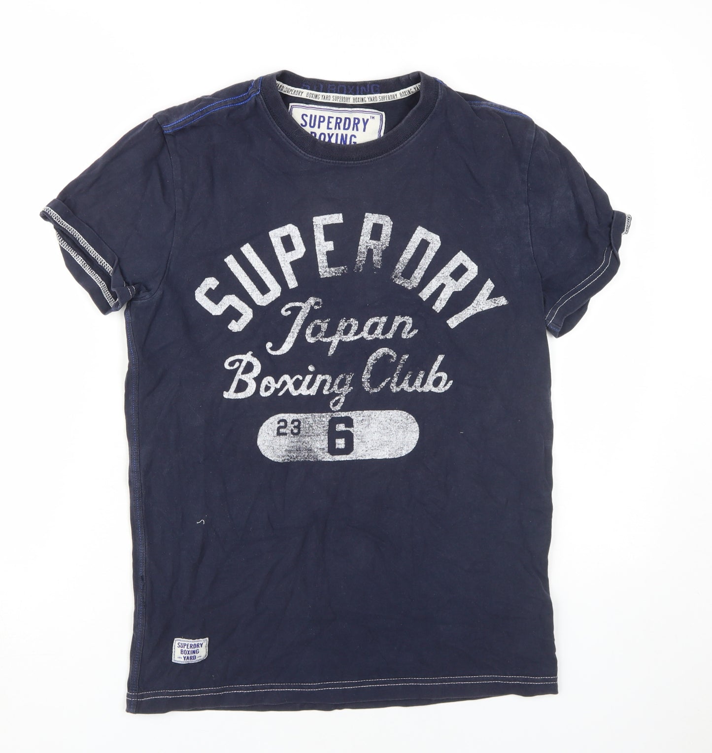 Superdry Men's Blue Graphic T-Shirt, Medium Size, Regular Fit