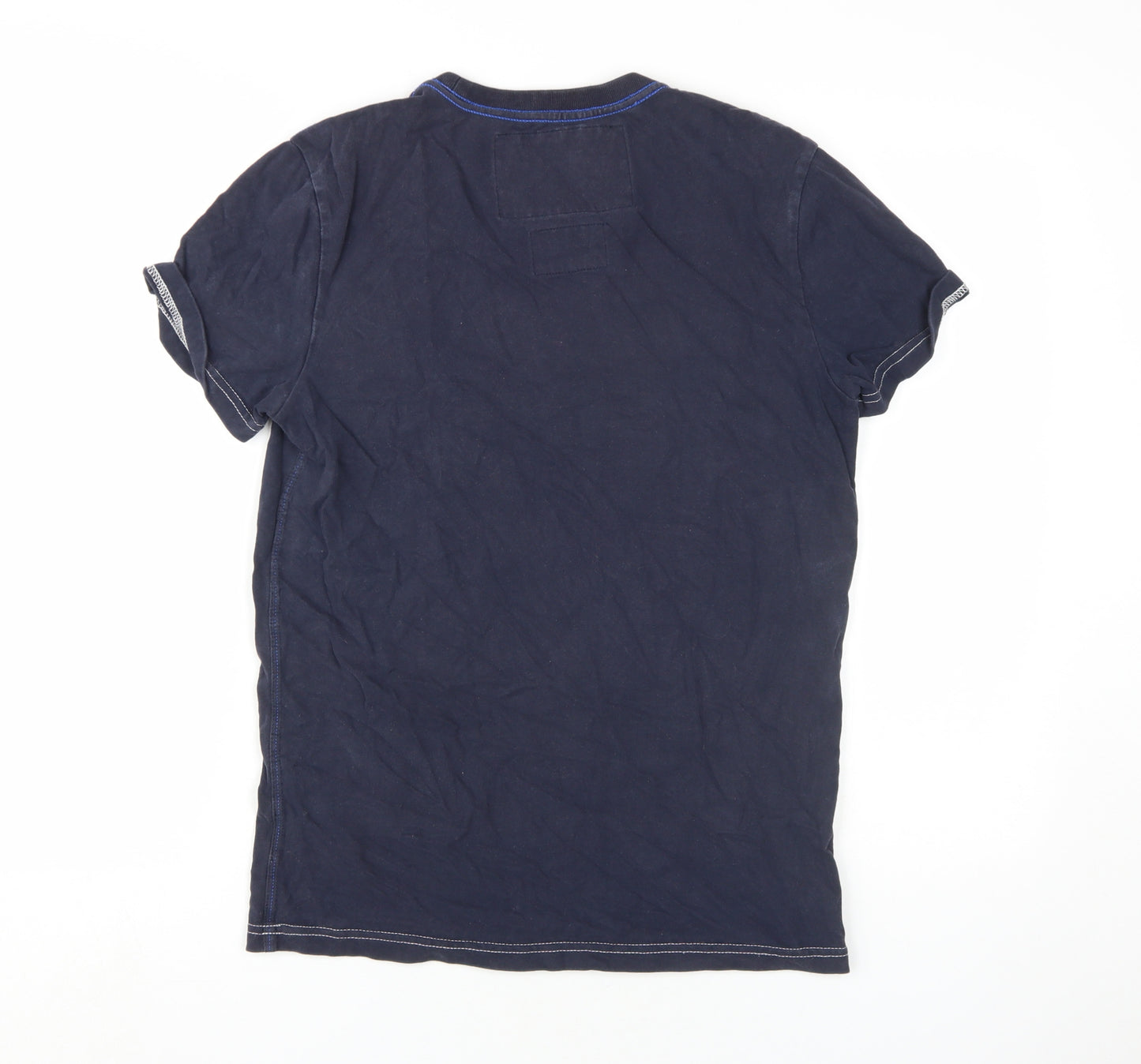 Superdry Men's Blue Graphic T-Shirt, Medium Size, Regular Fit