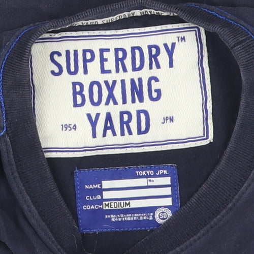 Superdry Men's Blue Graphic T-Shirt, Medium Size, Regular Fit