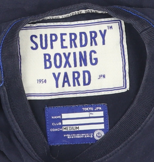 Superdry Men's Blue Graphic T-Shirt, Medium Size, Regular Fit
