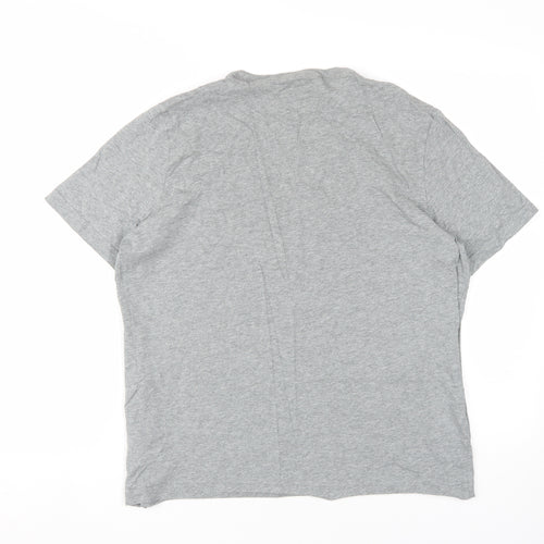 Puma Men's Grey T-Shirt, Medium, Crew Neck, Logo Accent