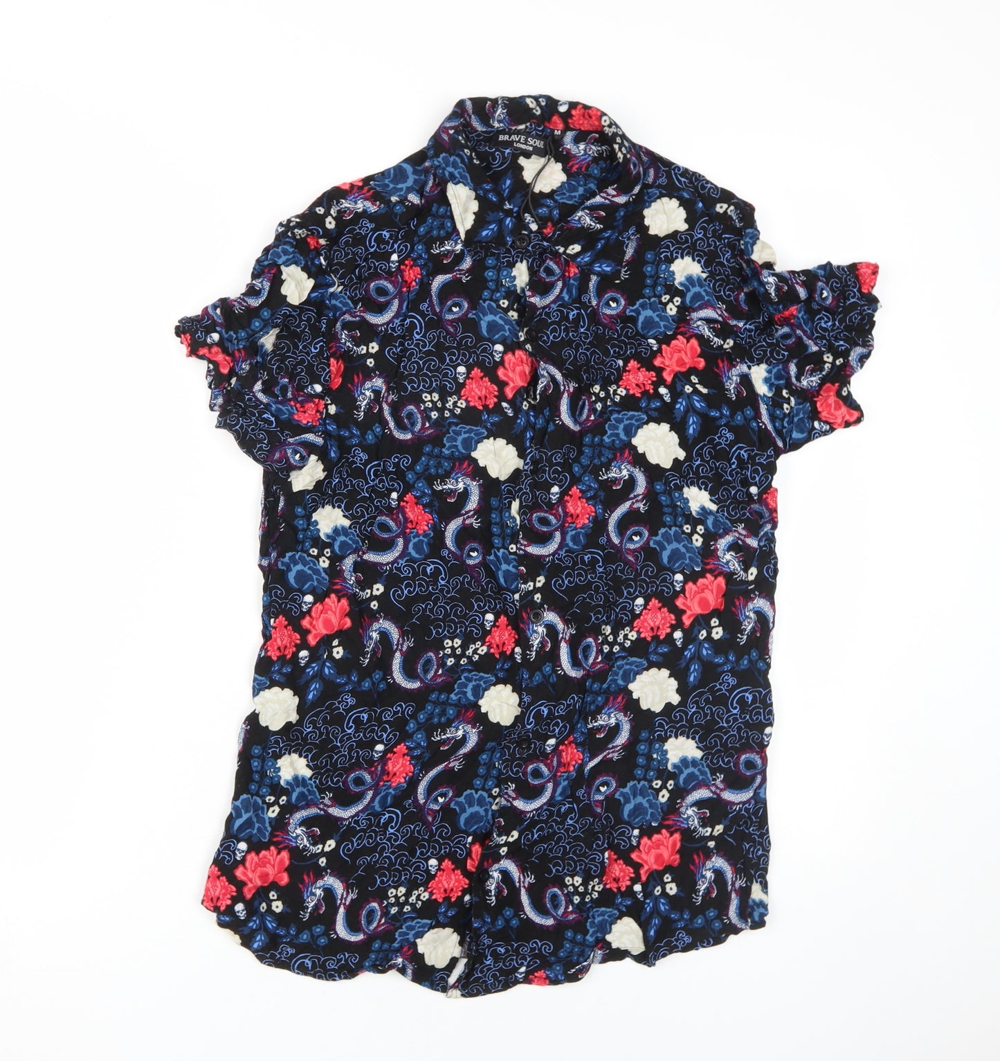 Brave Soul Men's Multicoloured Floral Shirt M