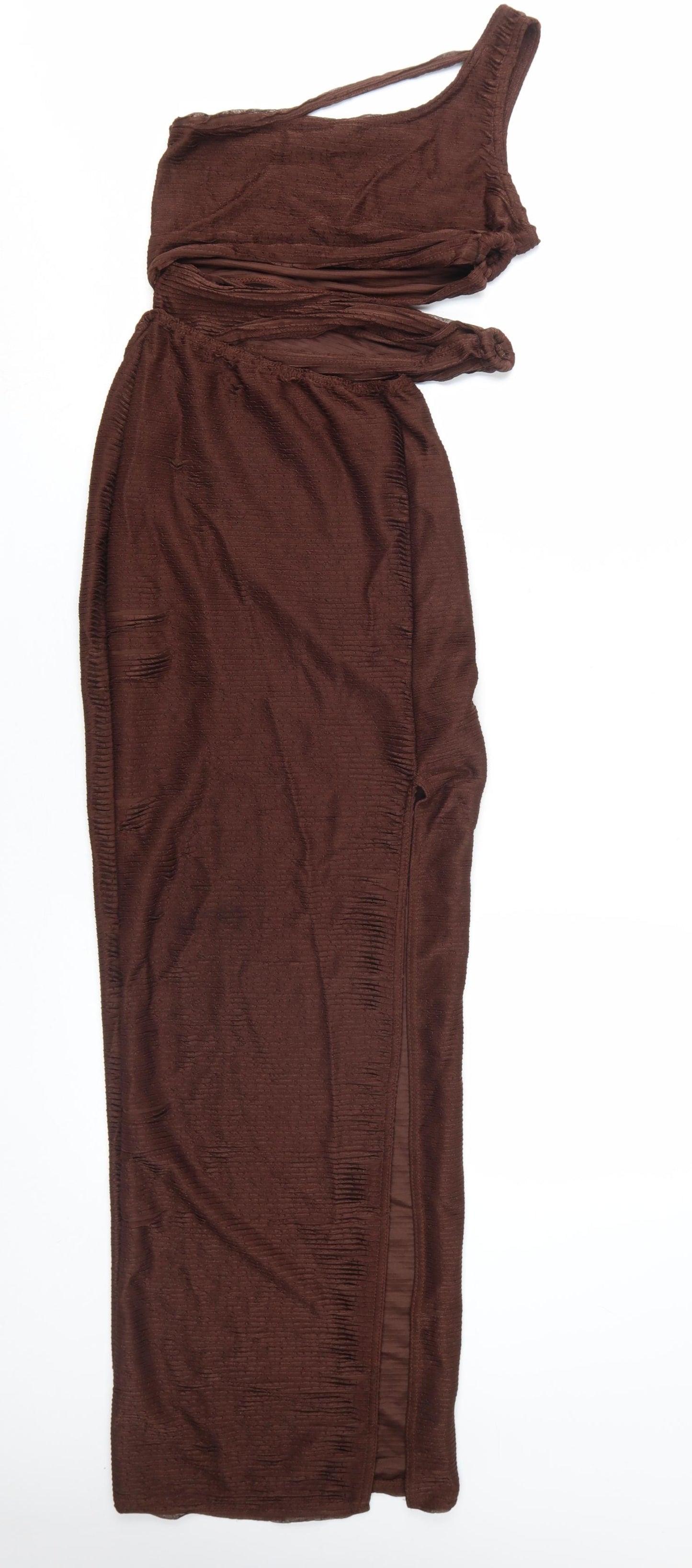 PrettyLittleThing Women’s Brown Sheath Long Dress Size 10