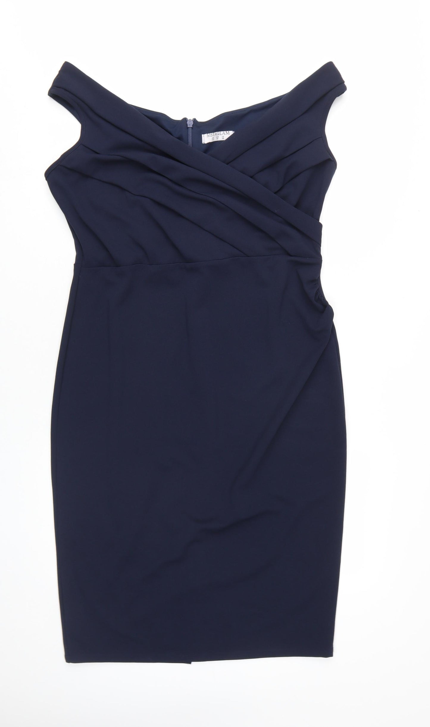 Sistaglam Women's Blue Bodycon Dress, UK 18