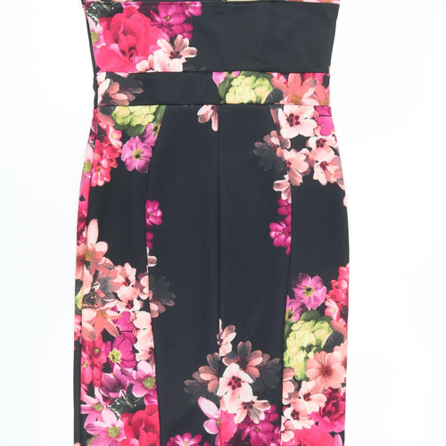 Evita Women's Multicoloured Floral Bodycon Dress 14