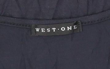 West One Women's Black Tunic Tank, Size 12, Sequin Detail