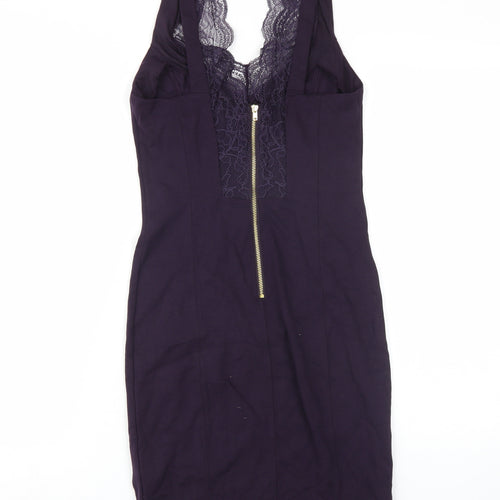 H&M Women's Purple Bodycon Dress Size 12