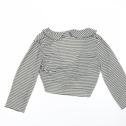 Per Una Women’s Black Striped Cardigan Size 12