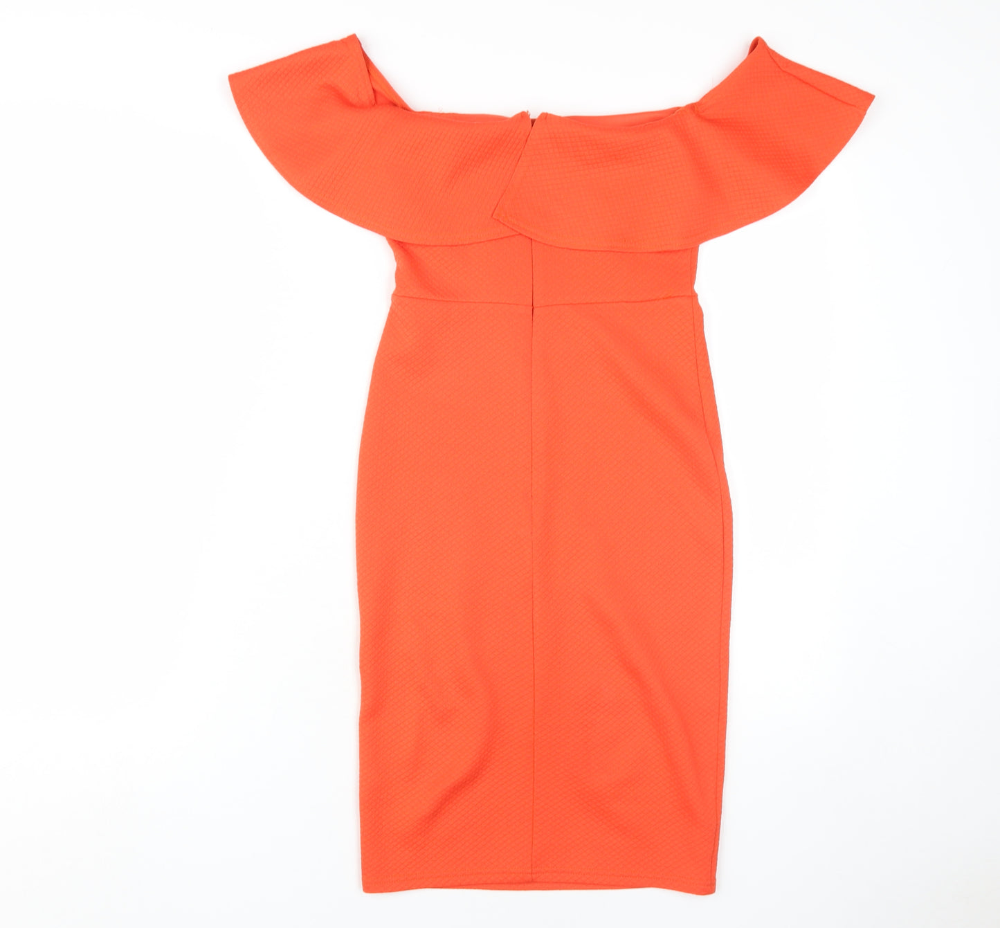 New Look Women's Orange Midi Off Shoulder Dress