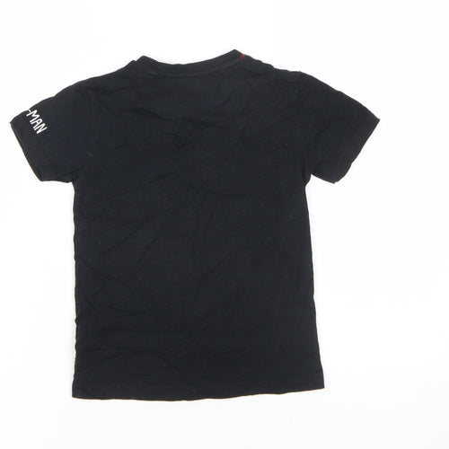 Next Boys Spider-Man T-Shirt Black 3-4 Years Embroidered