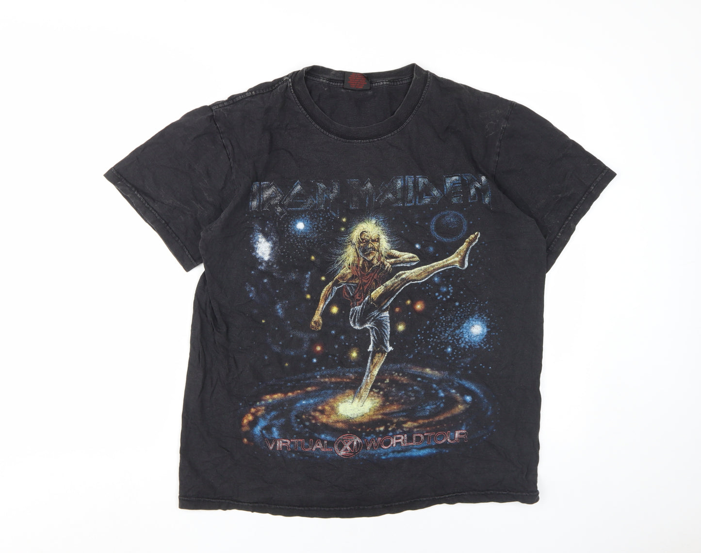 Thunder Men’s Black Band T-Shirt L Vintage Graphic