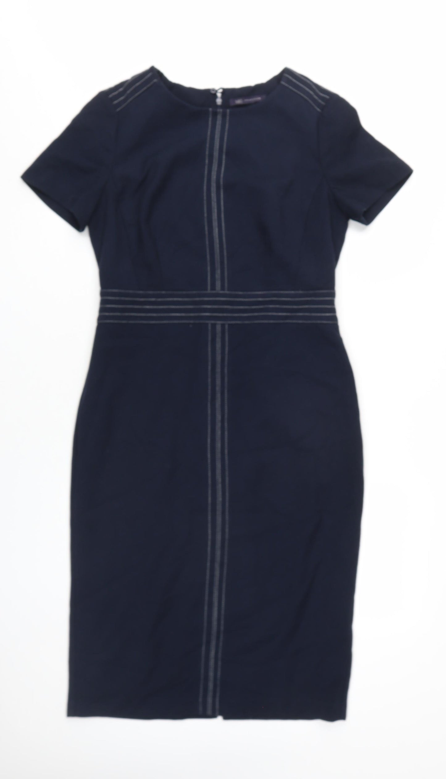 Marks and Spencer Blue Sheath Dress, Size 12, Women's
