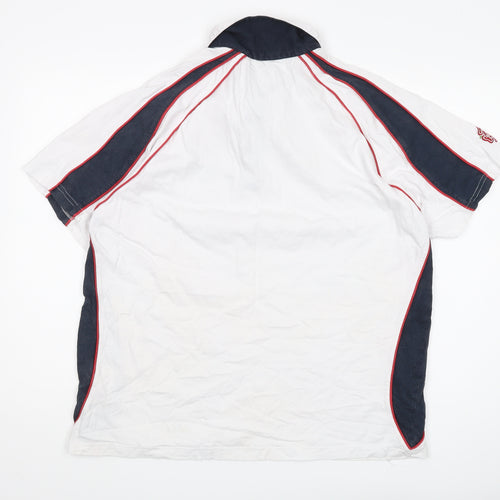 England On Tour Men's White XL Polo Rugby Shirt