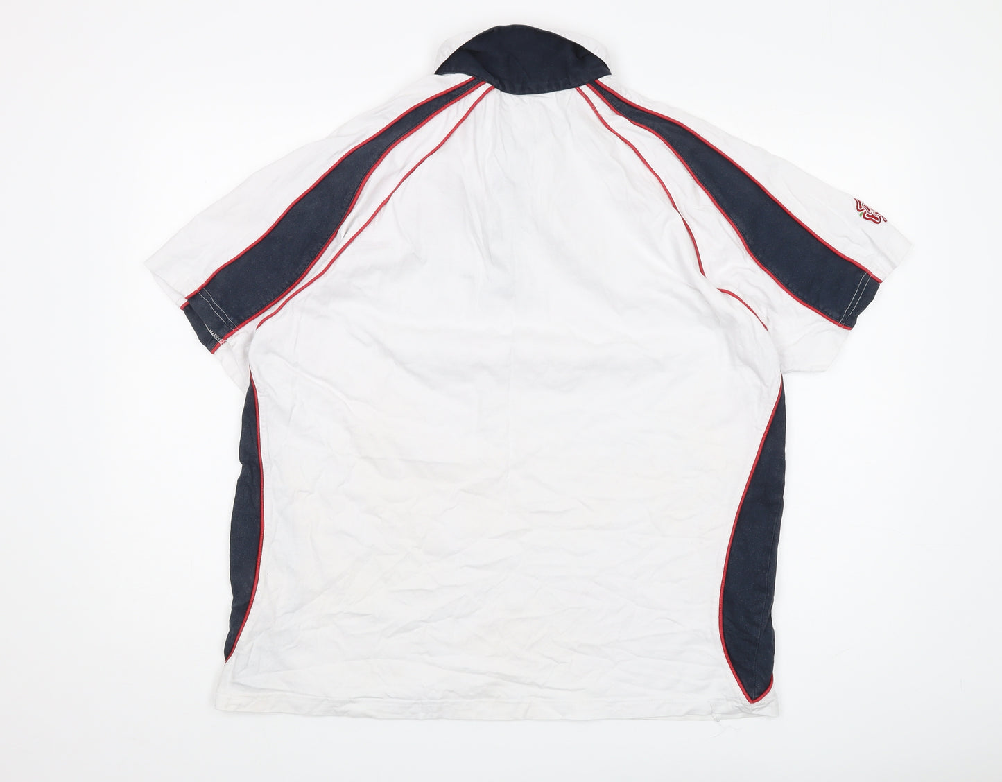 England On Tour Men's White XL Polo Rugby Shirt