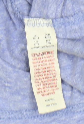 Wonder Woman Women's Blue T-Shirt Size 12 Casual