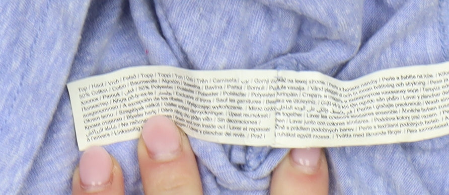 Wonder Woman Women's Blue T-Shirt Size 12 Casual