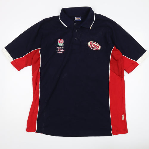 Tetley's Rugby Polo Shirt Men's Blue XL Casual Sports