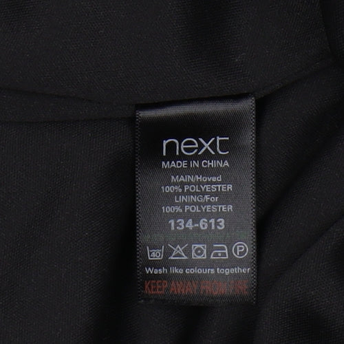 Next Women's Black & Orange Midi Slip Dress Size 8
