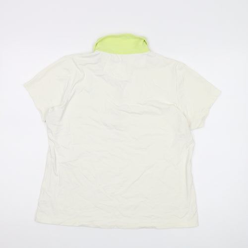 Green Lamb Women's Ivory Polo Short Sleeve Size 14