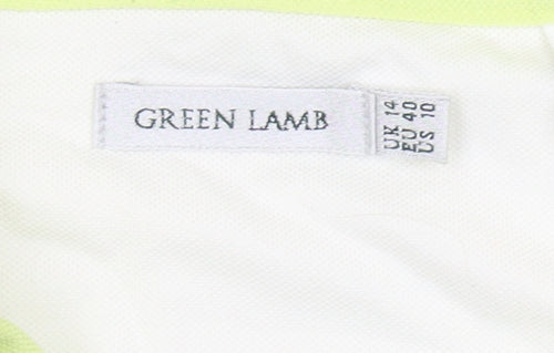 Green Lamb Women's Ivory Polo Short Sleeve Size 14