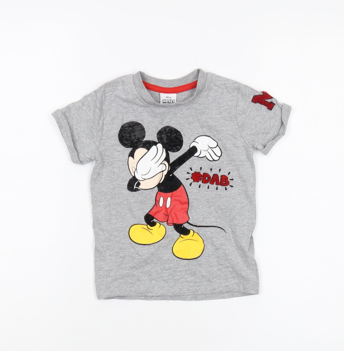 Disney Unisex Toddler Grey Graphic T-Shirt 18-24 Months