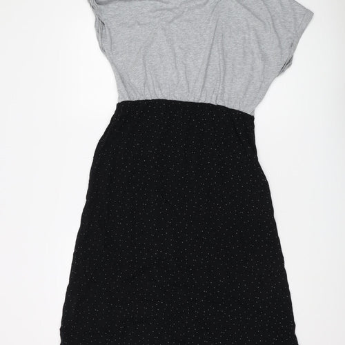 Oliver Bonas Women's Black T-Shirt Dress, Size 12