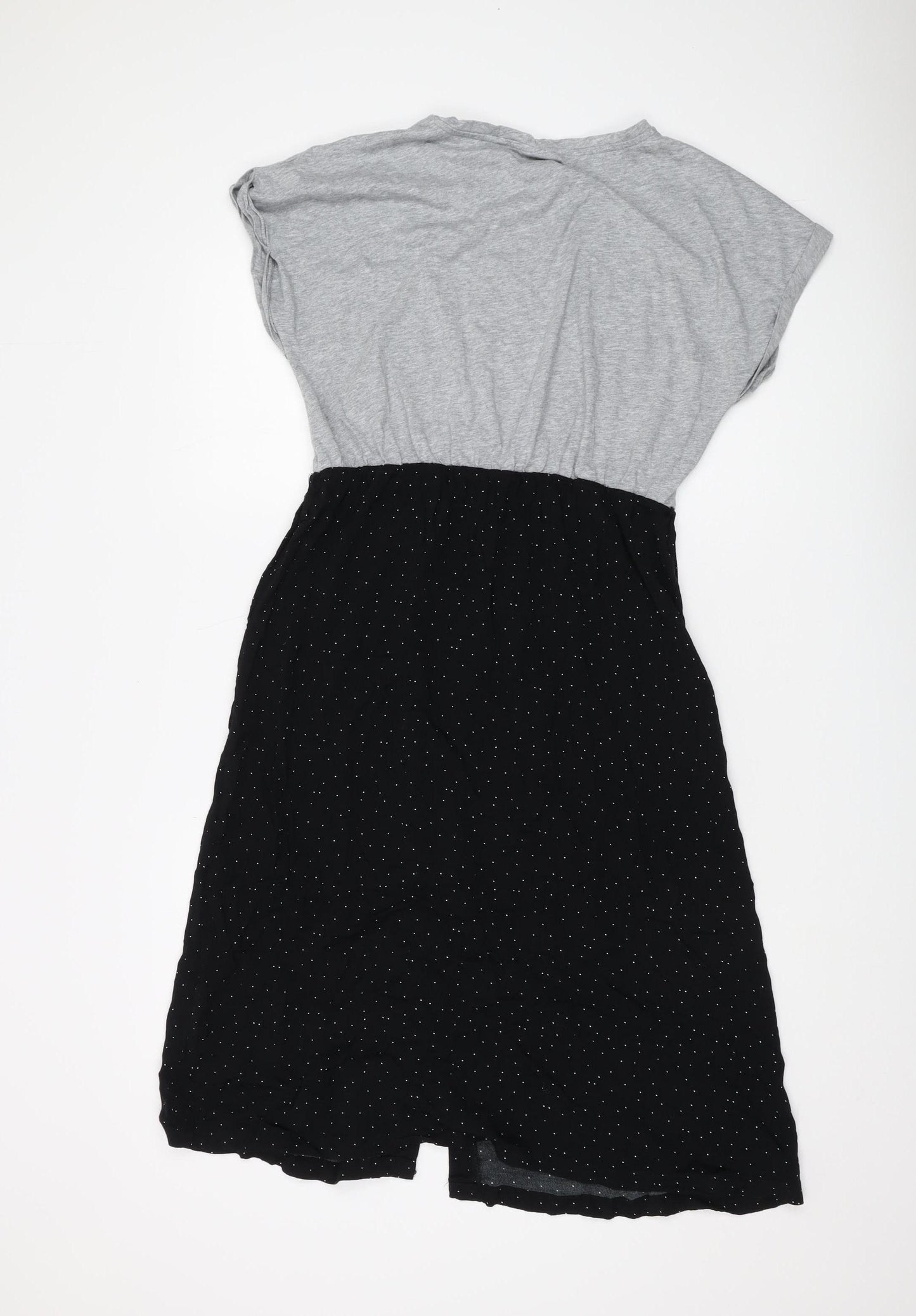 Oliver Bonas Women's Black T-Shirt Dress, Size 12