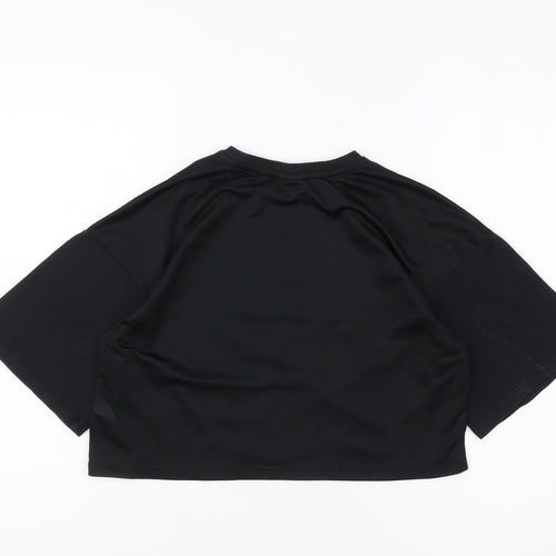 Barbie Girls Black Cropped T-Shirt 11-12 Years