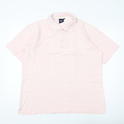 Cotton Trade Men's Pink Polo Shirt, Size L, Casual Wear