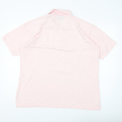Cotton Trade Men's Pink Polo Shirt, Size L, Casual Wear