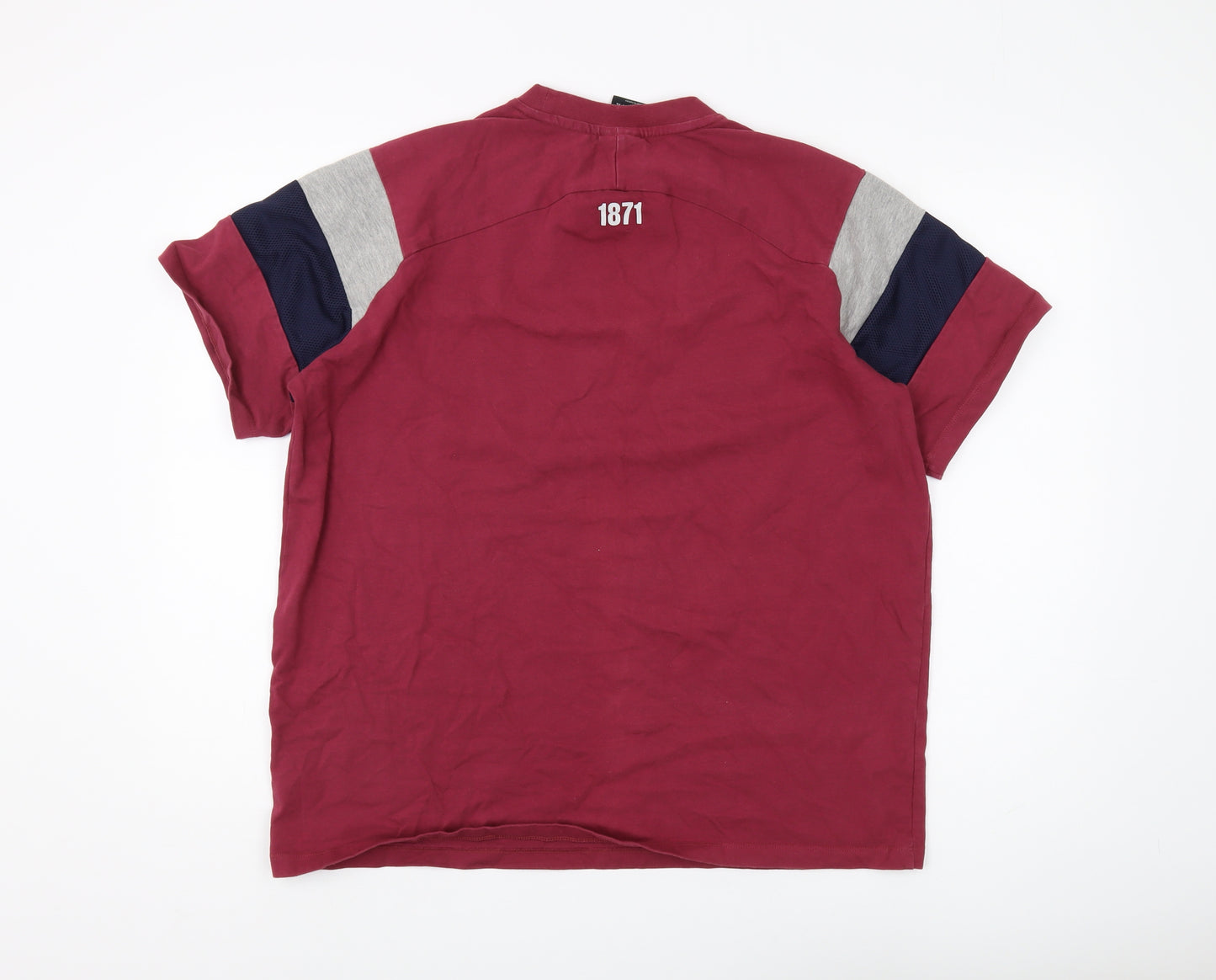 Fanatics Men's Red England Rugby XL T-Shirt Sports Logo